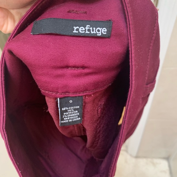 Burgundy High Waisted Shorts NWOT - Picture 2 of 2